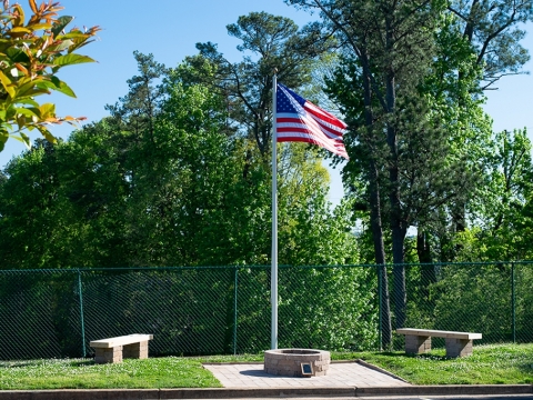 Flag Crematorium Dedicated 04-07-2018