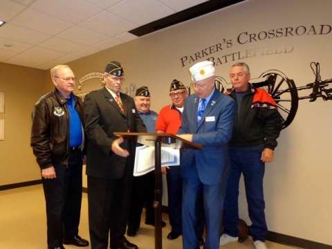 New Charter for Post 286 at Parkers Crossroads
