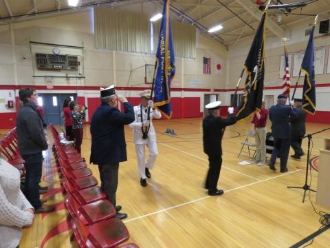 Color Guard at Middle School Memorial Day