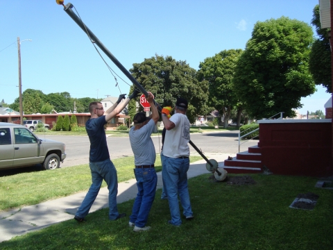 Post 17 Flag Pole Dedication