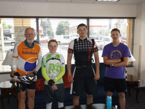 Boy Scout Troop 255's Bike Trip America project July 1, 2015