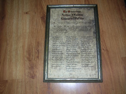 IN MEMORIAM - ARTHUR AND LEONARD FALLDIN