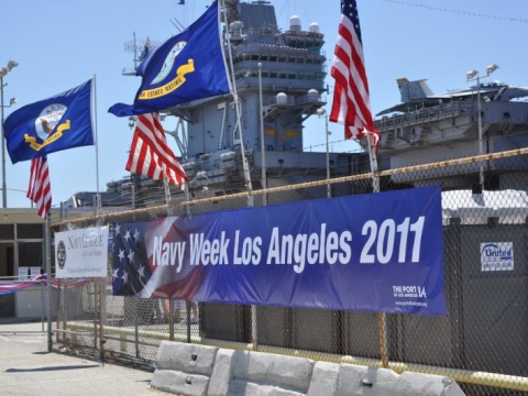 Post 43 on U.S.S. Abe for Fleet Week on 07.26.2011