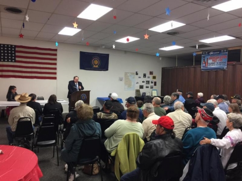 Rep David Seick Addresses Vietnam Vets 2017