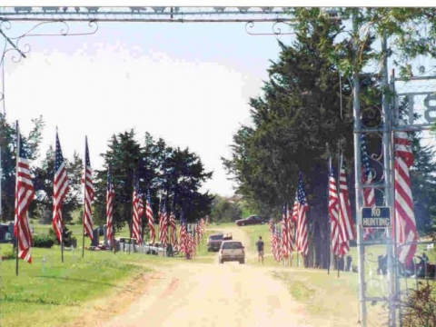 Flags At Cemetery 