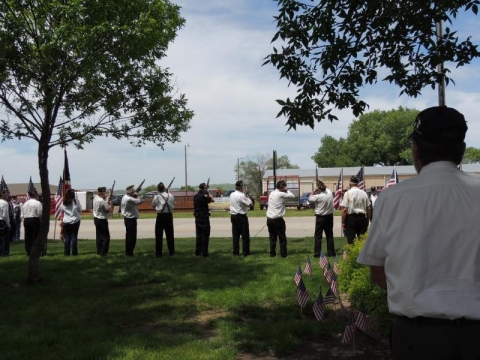 Firing Squad at Lost 74 Dedicarion