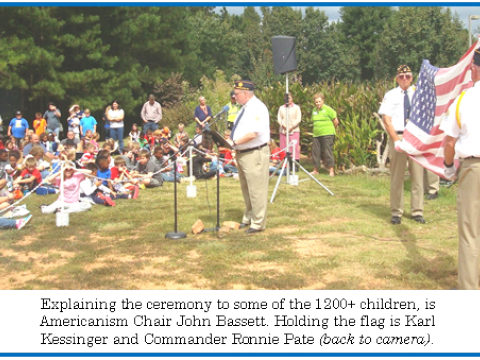 Post 143 Conducts Flag Retirement at Carroll County Heritage Days 2014