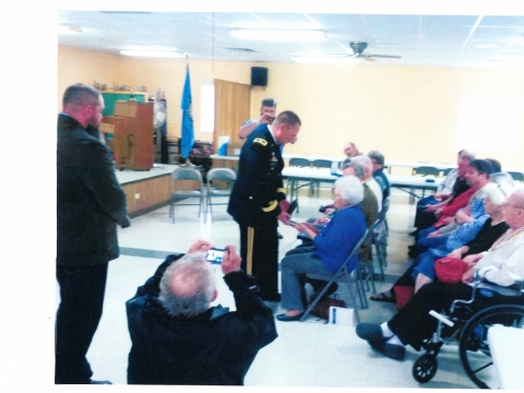 Brig Gen Griese awarding Medal of Honor Medal