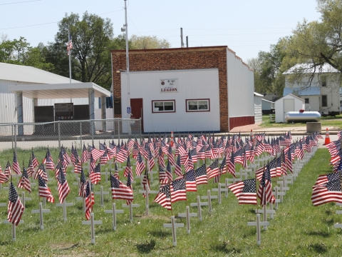 White Steel Crosses for Vets
