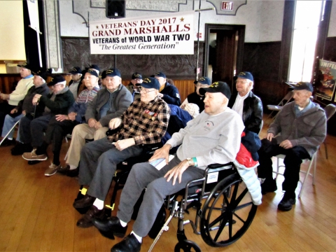 Veteran's Day ceremonies, 11/11/2017