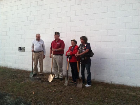 Ground Breaking Ceremony Wheel Chair Ramp 2014