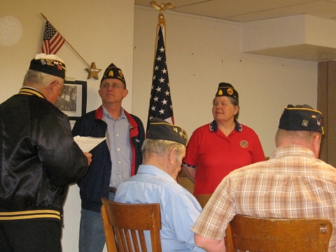 Installation of First Female Post 19 Commander