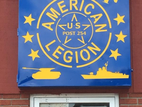 American Legion Post 254 Welcome Banner