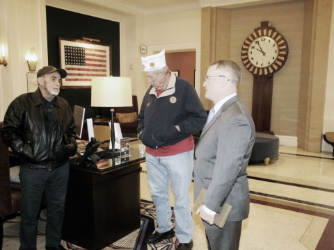 National Commander visits the World War II Museum in New Orleans. 