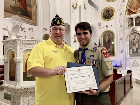 Eagle Scout certificate