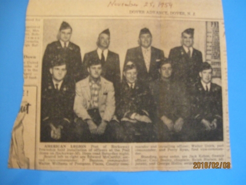 INSTALLATION OF NEW OFFICERS(November 25, 1954)