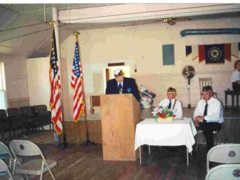 Jim Speaking , at post 223 memorial day