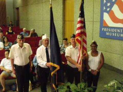 Posting Colors at Naturalization Ceremony