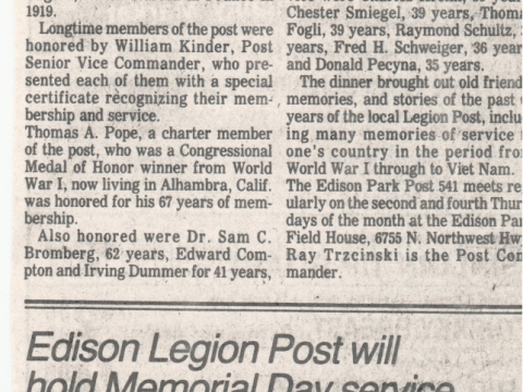 Old Articles about Post 541