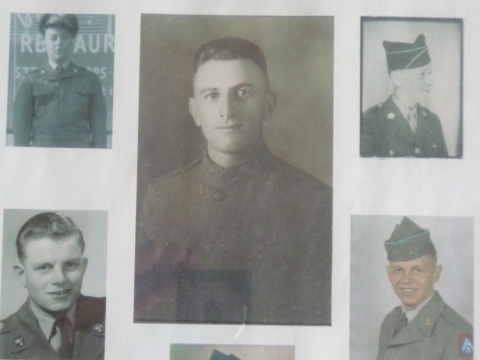 Military Photo of Evers Family