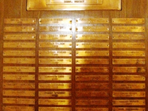 Past Commanders Name Shields