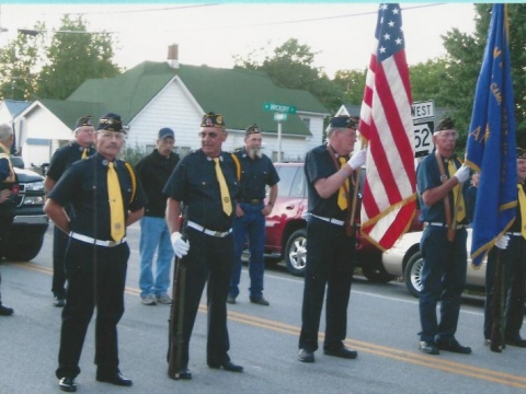 Veterans in the Cole Camp Fair Parade of 2012