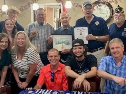 Stephenville American Legion Post 240 WWII Navy Veteran’s 100th Birthday celebration