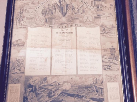 Soldiers Memorial The War of 1917 