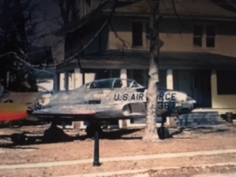 Military plane ornament