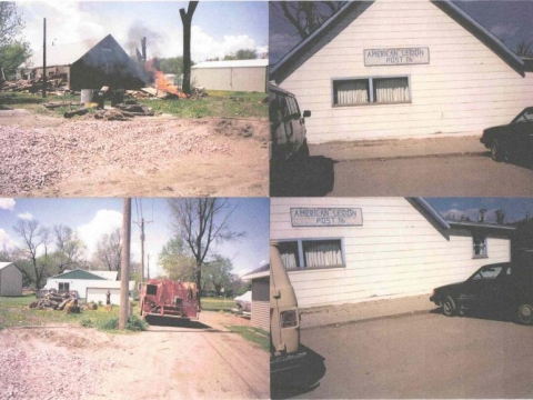 Legion Hall burned down for parking