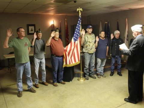 Officers elected for 2017-18 at Post 118 Milan