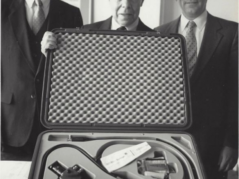 Presentation of Sigmoidoscope to VA Hospital