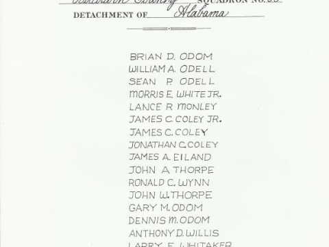 BALDWIN AMERICAN LEGION POST 99, SAL SQUADRON 99 CHARTER MEMBERS