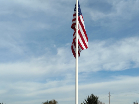 Cemetery Flagpoles