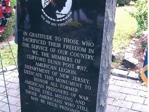 POW/MIA Monument at Bogota Borough Hall