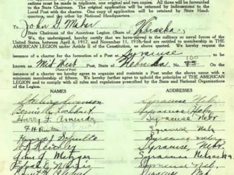 September 1919 Charter