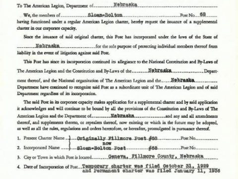 Supplemental Charter