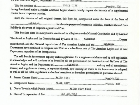 Supplemental Charter