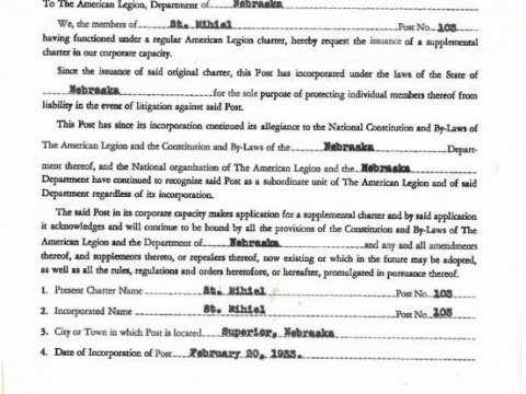 Supplemental Charter