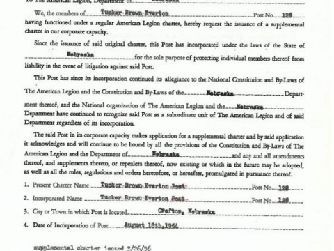 Supplemental Charter