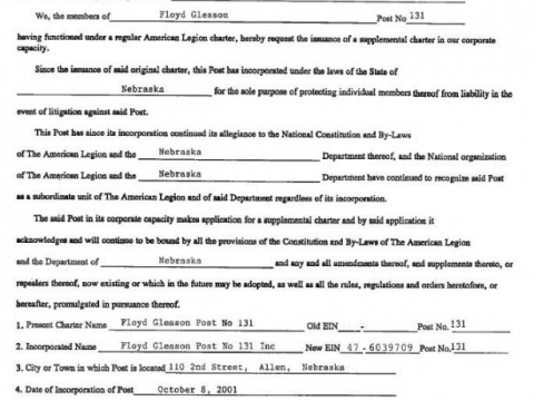 Supplemental Charter