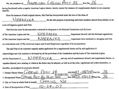 Supplemental Charter