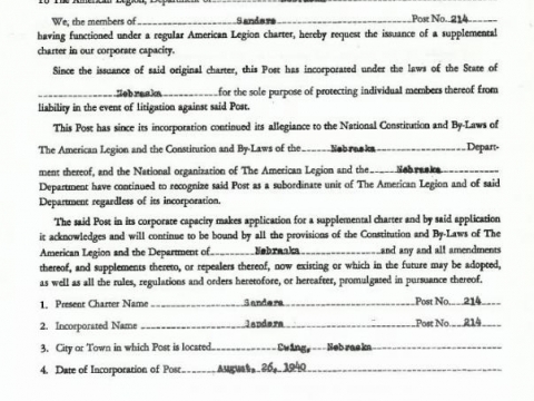 Supplemental Charter