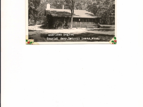 American Legion tourist camp post card 1939