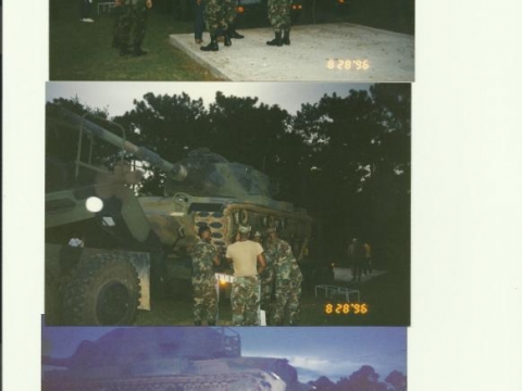 AMERICAN LEGION POST 99 NEW U.S. ARMY TANK ARRIVES
