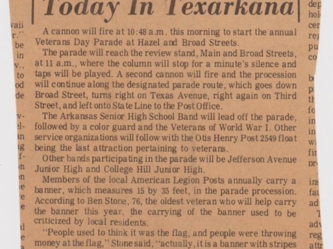 Veterans Parade 1970-44 years past