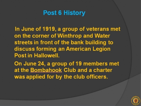 Post 6 History and Namesakes
