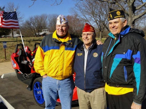 National Commander Charles E. Schmidt at Harpers Ferry, WV
