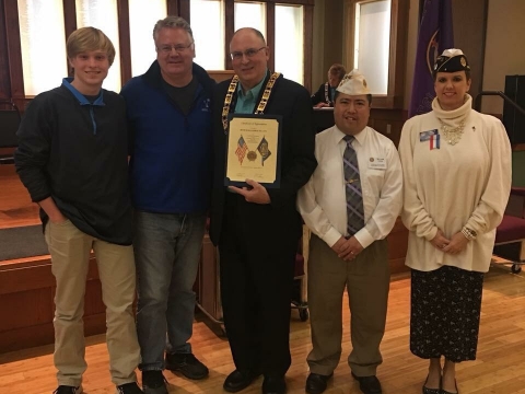 Bend Elks Meeting with 2017 Oregon Boys State Citizen (December 5, 2017)