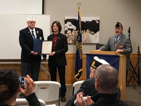 2017-2018 The American Legion Department of Oregon Area 4 High School Oratorical Contest (Burns, Oregon) (February 17, 2018) 